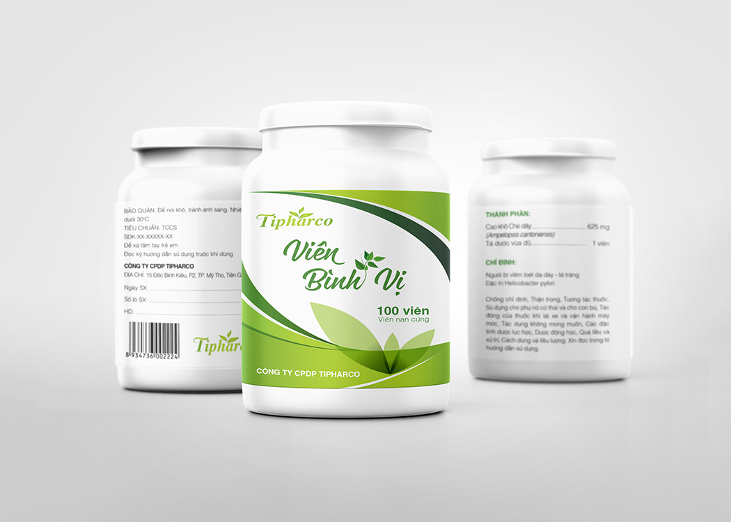 TIPHARCO - Thiết kế bao bì dược phẩm TIPHARCO